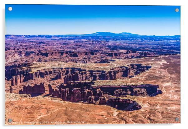 Buck Canyon Overlook Canyonlands National Park Moab Utah  Acrylic by William Perry