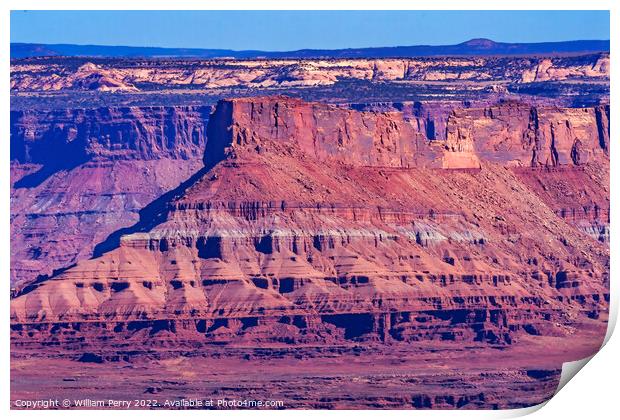 Red Rock Canyons Overlook Canyonlands National Park Moab Utah  Print by William Perry