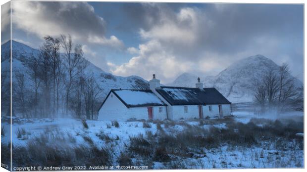 Black Rock Cottage Canvas Print by Andy Gray