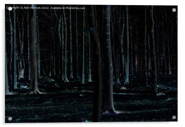 Dark Side 6 Acrylic by Alan Harman