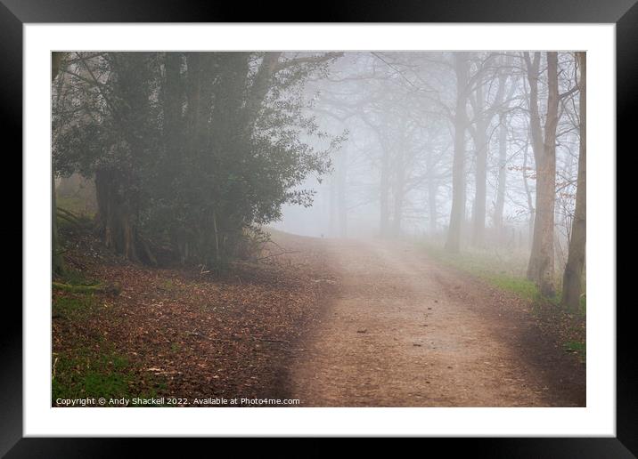 path to somwhere Framed Mounted Print by Andy Shackell