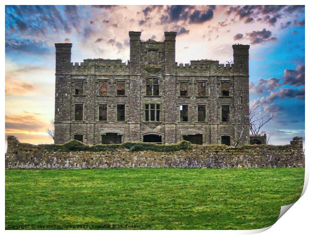 Castle of past Print by Sky Photography