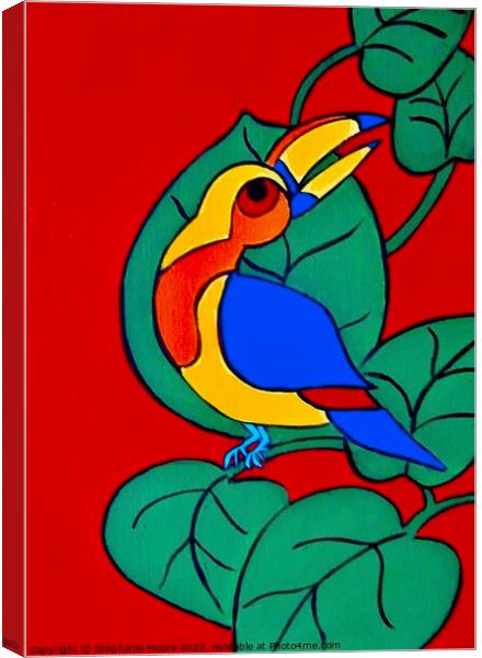 Tropical Bird Canvas Print by Stephanie Moore