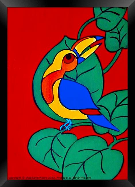 Tropical Bird Framed Print by Stephanie Moore