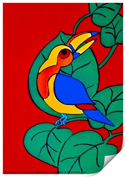Tropical Bird Print by Stephanie Moore