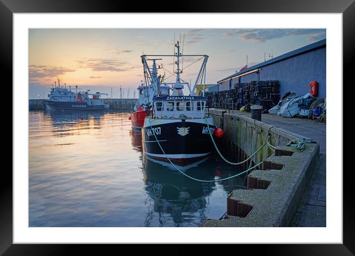 Scarborough Harbour Sunrise, North Yorkshire Framed Mounted Print by Darren Galpin