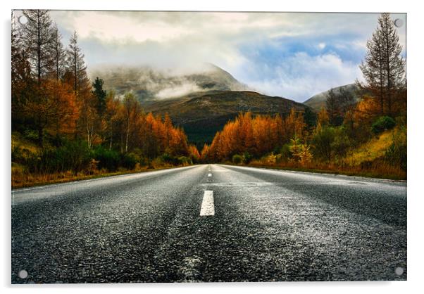 The Nevis Ending Road Acrylic by Storyography Photography