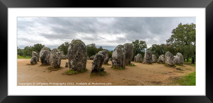 Cromlech of the Almendres Framed Mounted Print by DiFigiano Photography