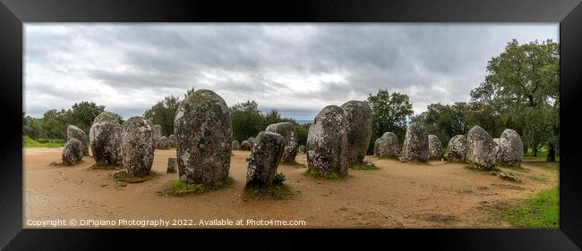 Cromlech of the Almendres Framed Print by DiFigiano Photography