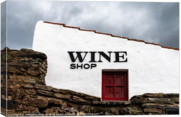The Wine Shop Canvas Print by DiFigiano Photography