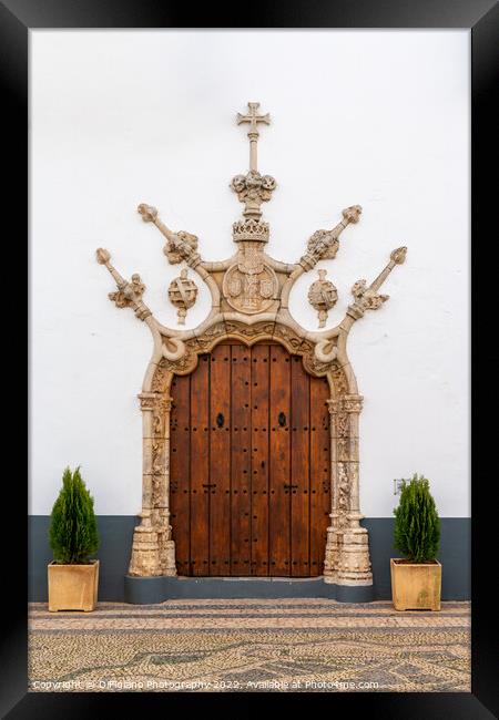 Olivenza Town Hall Entrance Framed Print by DiFigiano Photography