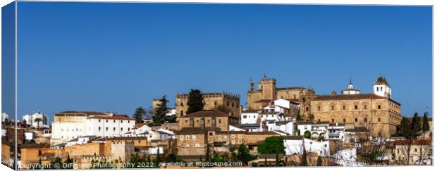 Caceres Old Town Canvas Print by DiFigiano Photography