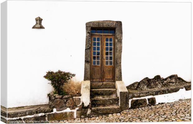 Marvao House Front Canvas Print by DiFigiano Photography