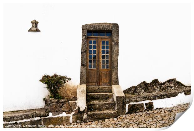 Marvao House Front Print by DiFigiano Photography