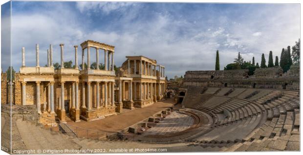 Roman Theater Merida Canvas Print by DiFigiano Photography