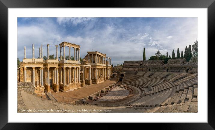 Roman Theater Merida Framed Mounted Print by DiFigiano Photography