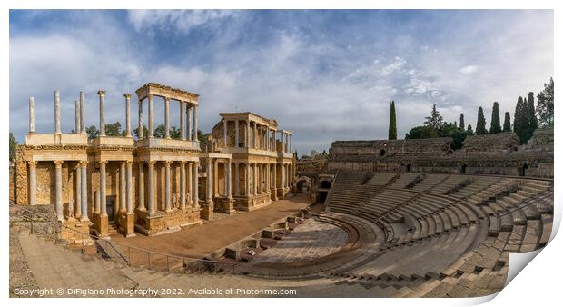 Roman Theater Merida Print by DiFigiano Photography