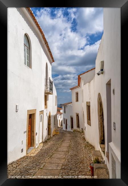 Downtown in Marvao Framed Print by DiFigiano Photography