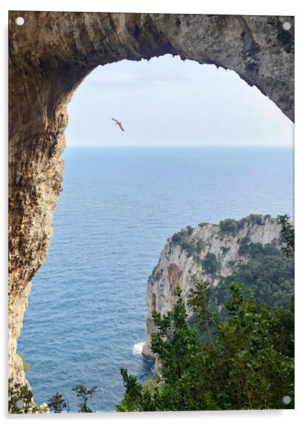 View through the Arco Naturale on Capri Acrylic by Lensw0rld 
