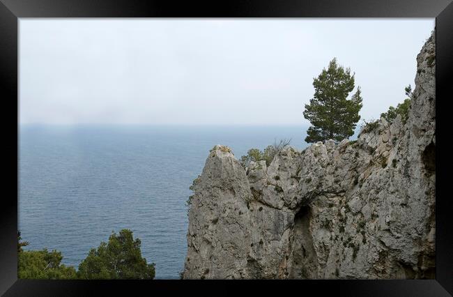 The beautiful coast of Capri, Italy Framed Print by Lensw0rld 