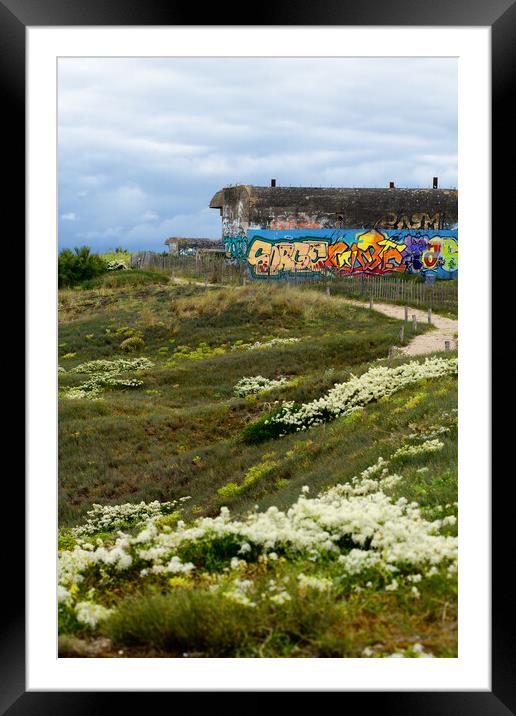 Batterie Herta in Bois-Plage-en-Ré Framed Mounted Print by youri Mahieu
