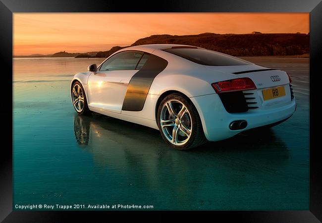 R8 on the beach 2 Framed Print by Rory Trappe
