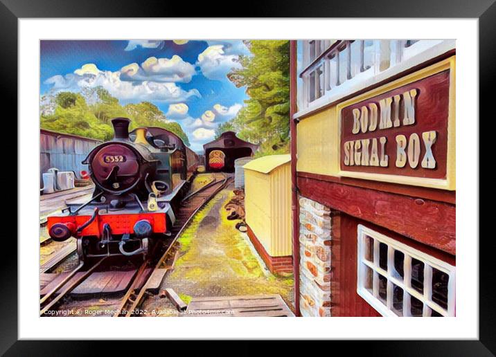 Rustic Charm of Bodmin Station Framed Mounted Print by Roger Mechan