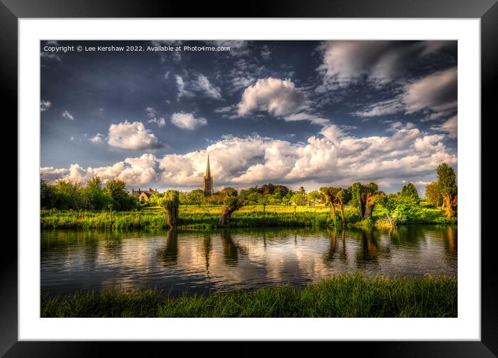 Lechlade and the River Thames Framed Mounted Print by Lee Kershaw