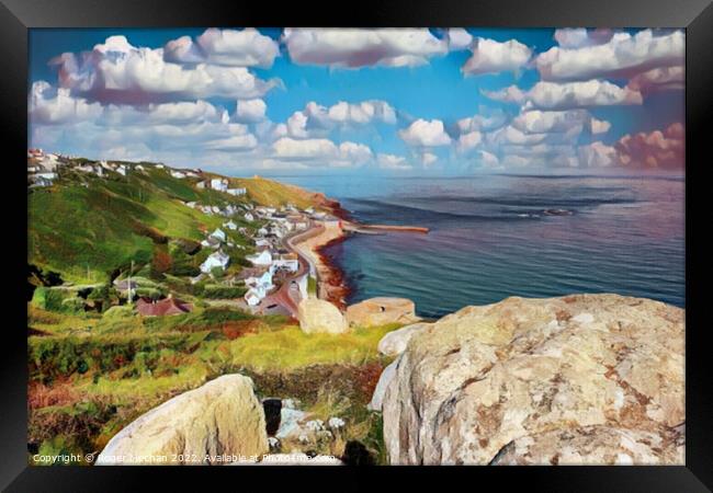 Coastal Oasis Framed Print by Roger Mechan
