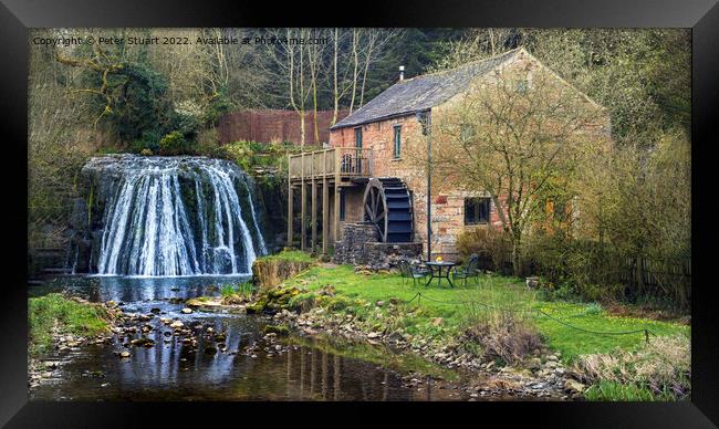 Rutter Force and Rutter Mill on the Dales High Way between Newbi Framed Print by Peter Stuart