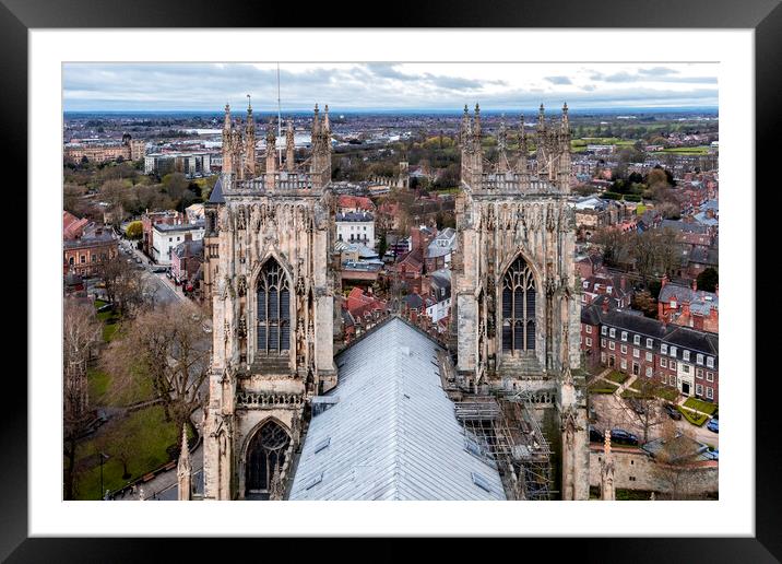 York Minster Framed Mounted Print by Kevin Elias
