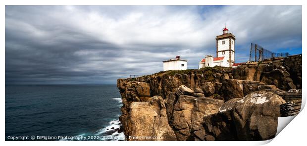 Cabo Carvoeira Lighthouse Print by DiFigiano Photography