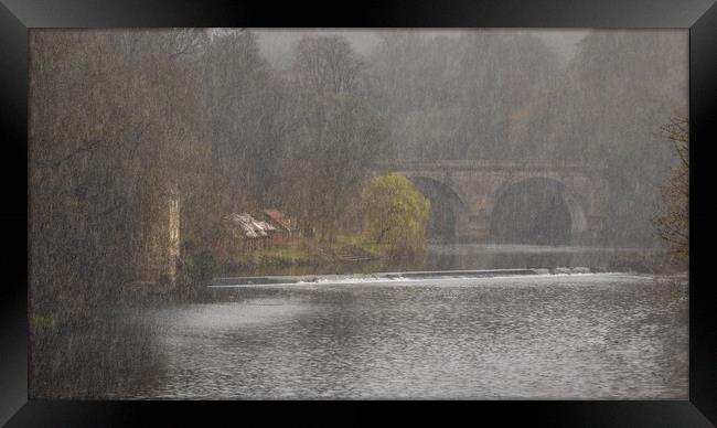 Prebends Bridge On The River Wear Durham Framed Print by Phil Durkin DPAGB BPE4