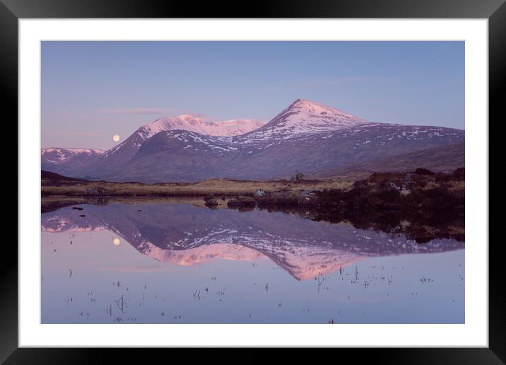 Loch Ba at Sunrise Framed Mounted Print by Kevin Winter