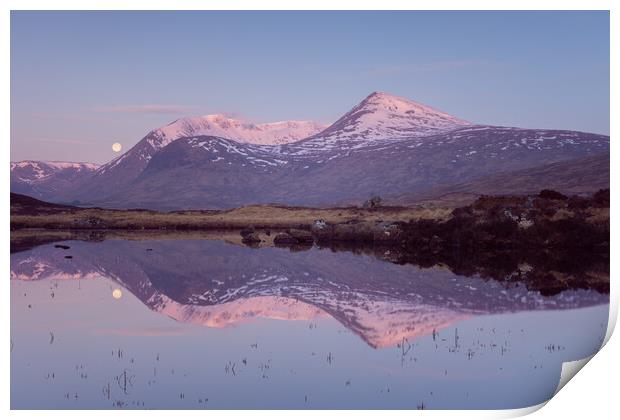 Loch Ba at Sunrise Print by Kevin Winter