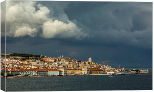 Lisbon city in Portugal Canvas Print by Leighton Collins