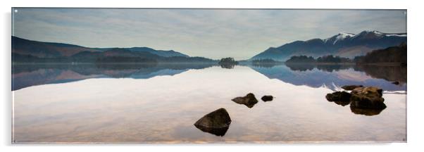 Derwentwater Lake District National Park Acrylic by Phil Durkin DPAGB BPE4