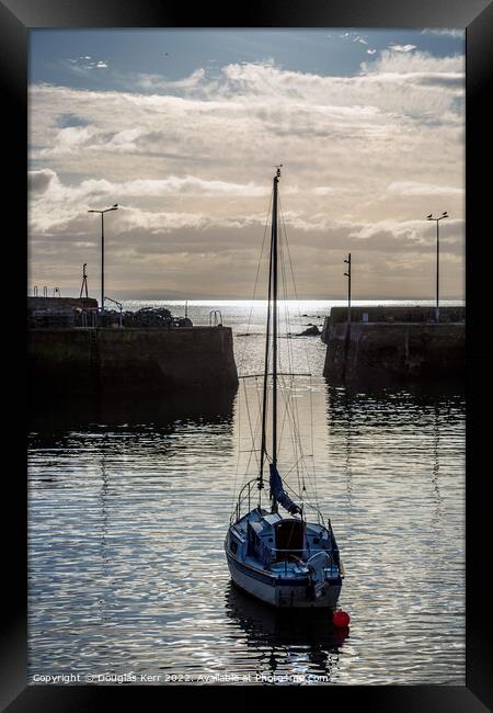 St Monans harbour Framed Print by Douglas Kerr