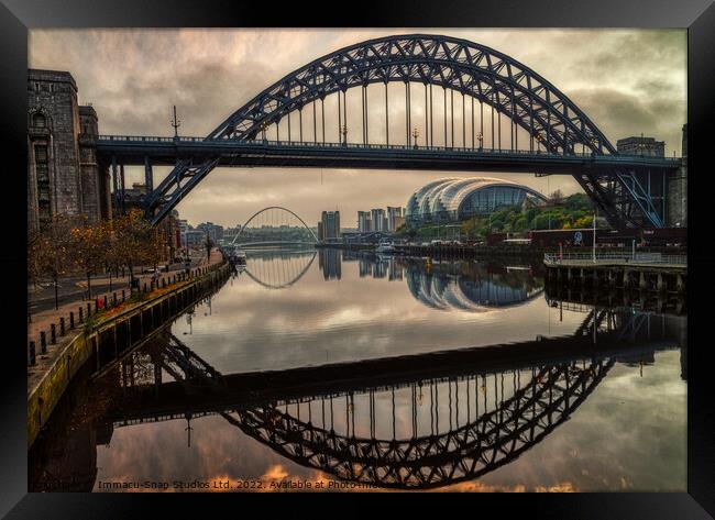 The Twin Tyne Framed Print by Storyography Photography