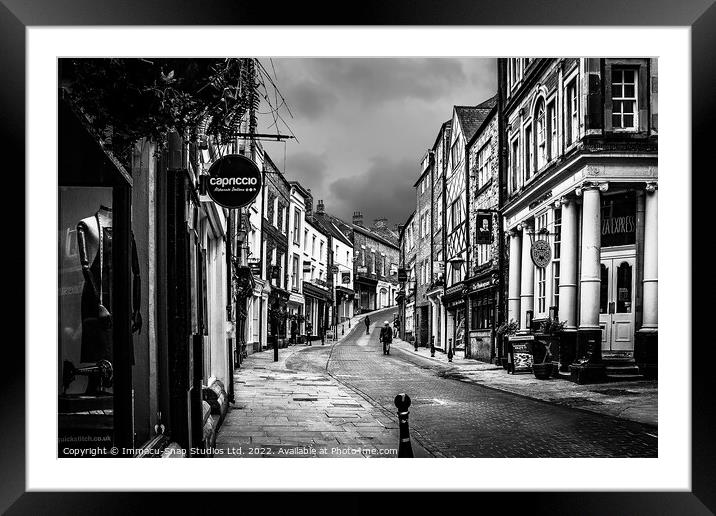 Back Streets of Durham City Framed Mounted Print by Storyography Photography