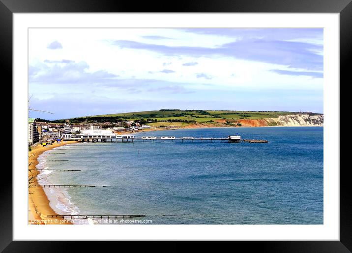 Sandown Bay, Isle of Wight, UK. Framed Mounted Print by john hill