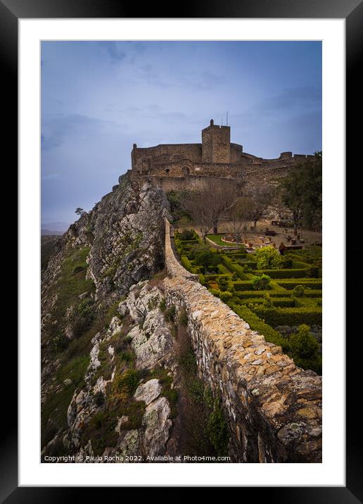 Marvao Castle, in a small picturesque village in Alentejo, Portugal. Framed Mounted Print by Paulo Rocha