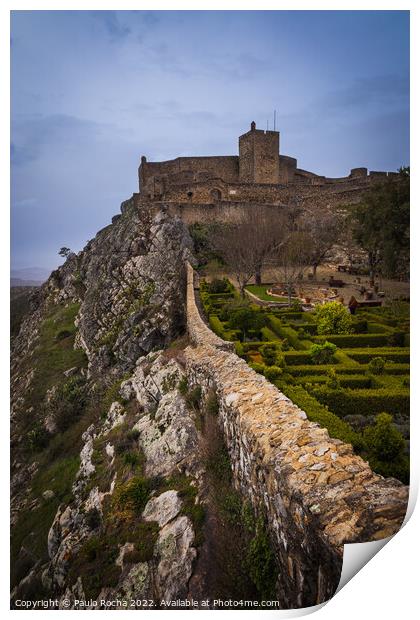 Marvao Castle, in a small picturesque village in Alentejo, Portugal. Print by Paulo Rocha