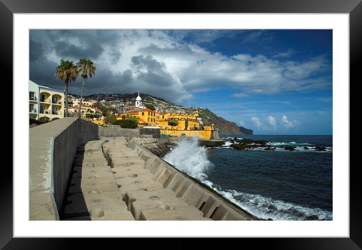 Sao Tiago Fort Framed Mounted Print by Leighton Collins