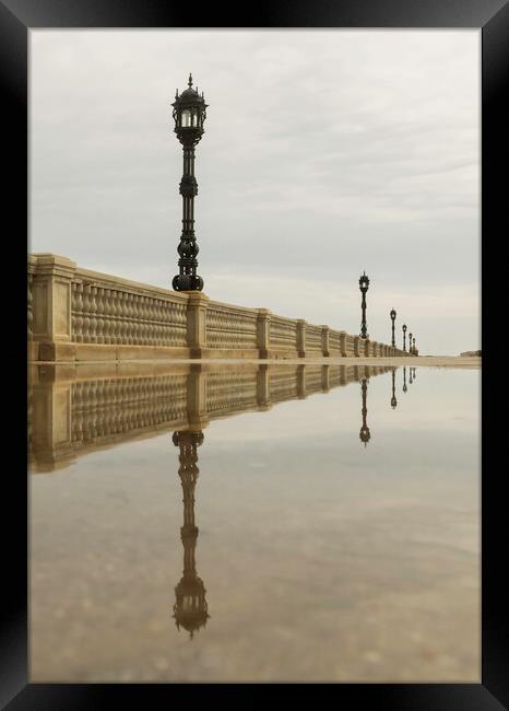 Lampposts and balustrades Framed Print by Leighton Collins