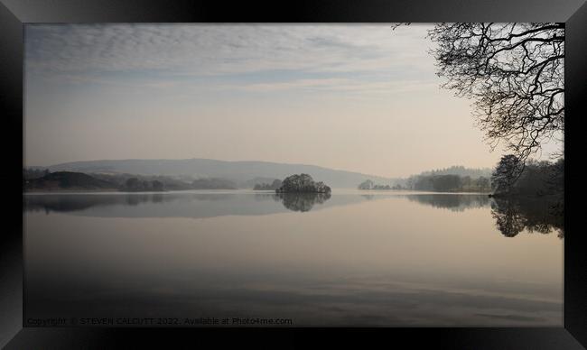 Loch Ken Dumfries And Galloway Framed Print by STEVEN CALCUTT