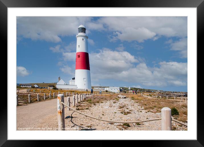 Portland Bill Lighthouse: Dorset's Beacon Framed Mounted Print by Holly Burgess
