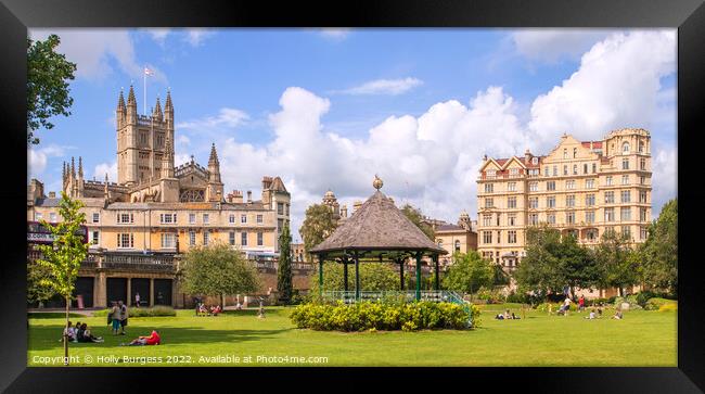 Bath's Historic Victoria Park: A Timeless View Framed Print by Holly Burgess
