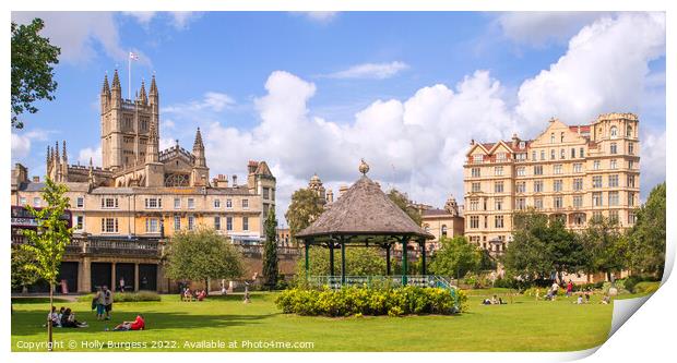 Bath's Historic Victoria Park: A Timeless View Print by Holly Burgess