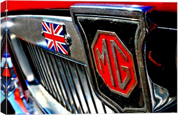 MG Classic British Sports Motor Car Canvas Print by Andy Evans Photos